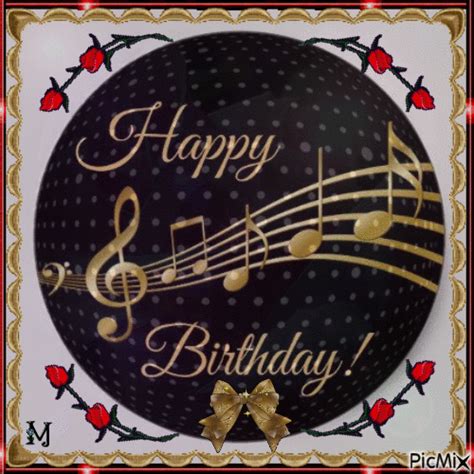 happy birthday gif with music|Musical Birthday gifs